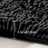 Chenille Bathroom Carpet - Non-Slip Plush Bath Mat with Ghibli & Cat Designs - Himpall